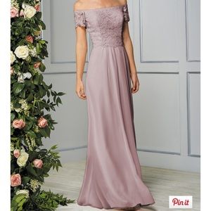 Misty pink bridesmaid dress